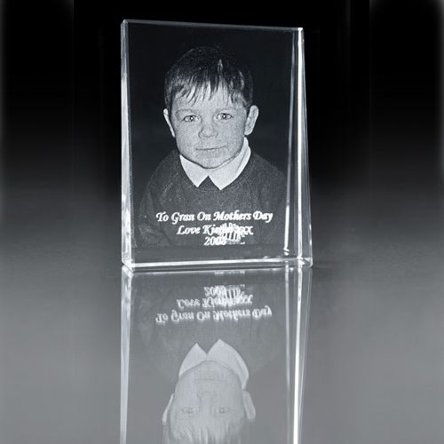 2D engraved photo crystal