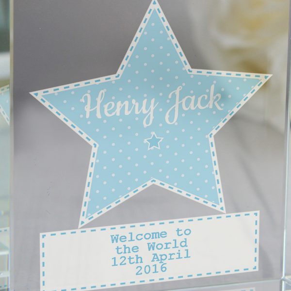 Stitch & Dot Boys Large Crystal Keepsake - Image 4