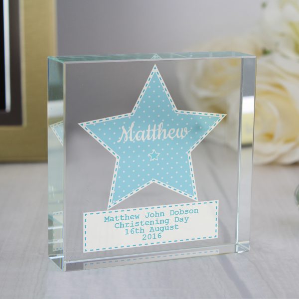 Stitch & Dot Boys Large Crystal Keepsake - Image 2