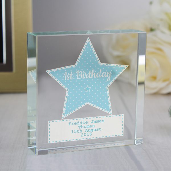 Stitch & Dot Boys Large Crystal Keepsake - Image 3