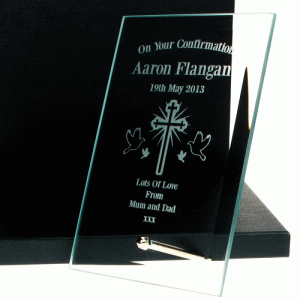 Engraved Confirmation Glass Gift