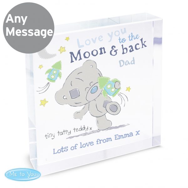 Moon & Back Glass Block