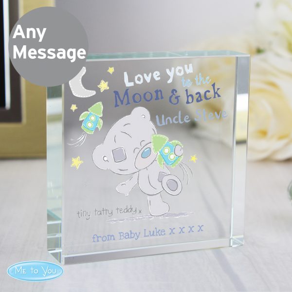 Personalised Moon & Back Crystal Token