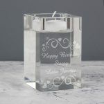 Ornate Swirl Personalised Tealight Holder