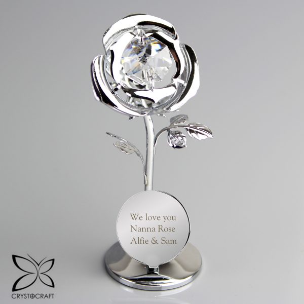 Personalised Crystocraft Rose Ornament - Image 3