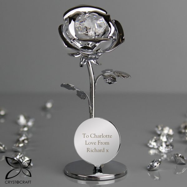 Personalised Crystocraft Rose Ornament - Image 4