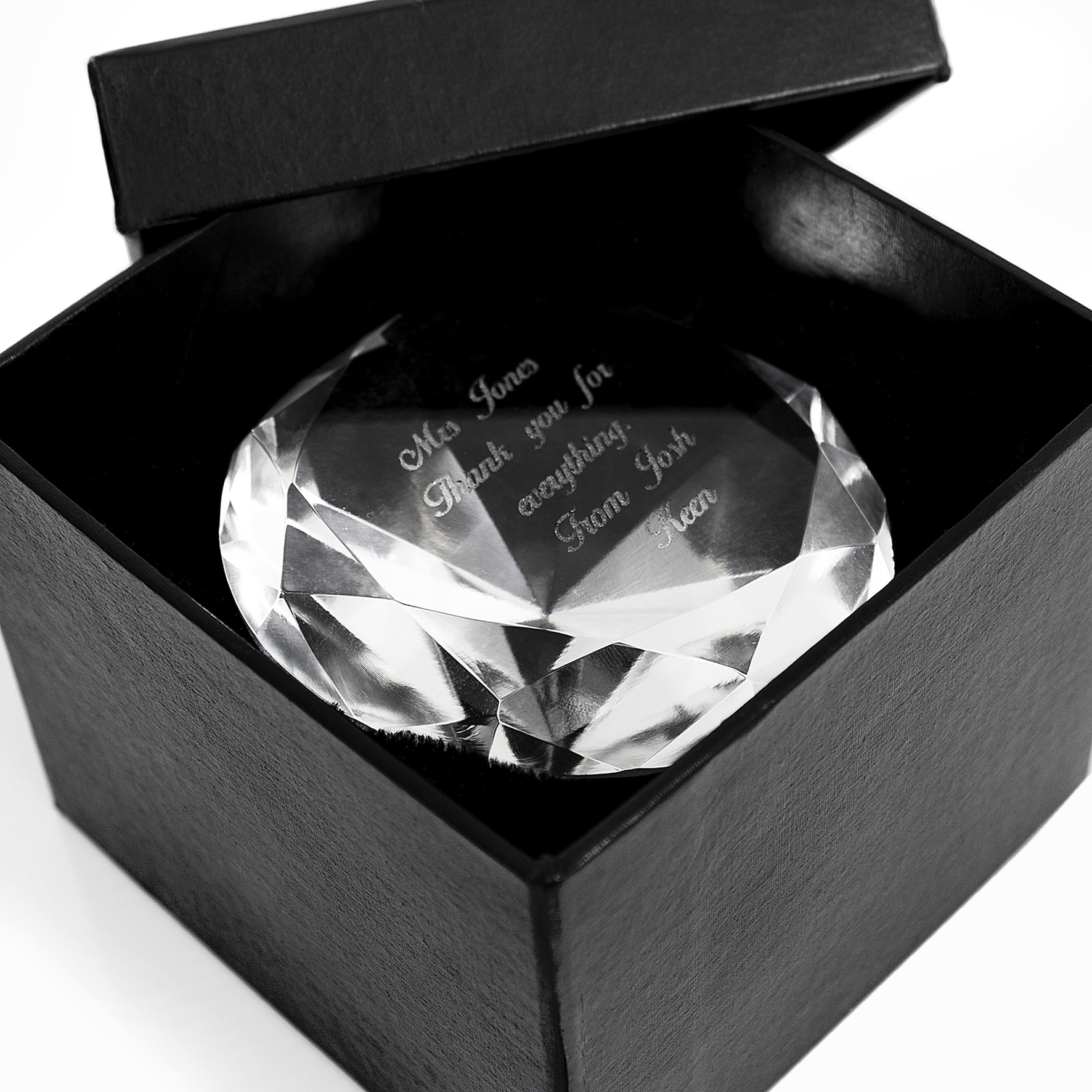 Personalised Diamond Paperweight