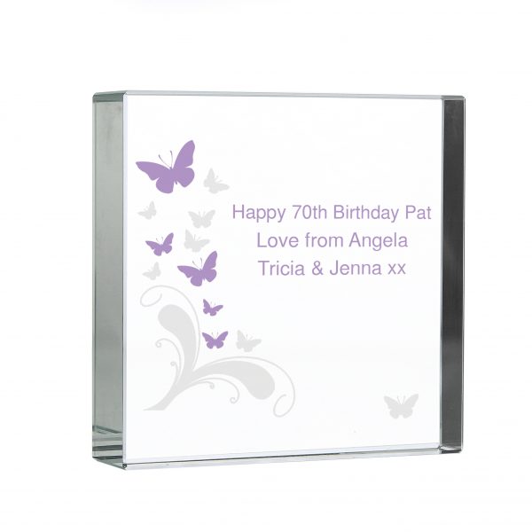 Butterflies Large Crystal Block - Image 3