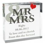 Mr & Mrs Large Crystal Token