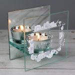 Personalised Glass Tea Light Holder