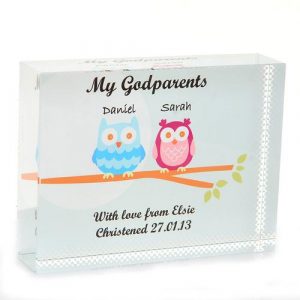Godparent Personalised Glass Gift