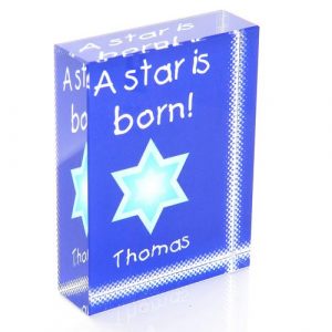 A Star Is Born Personalised Glass Block