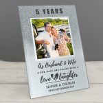 Personalised Anniversary Glitter Photo Frame