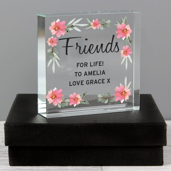Personalised Floral Sentimental Large Crystal Token - Image 12