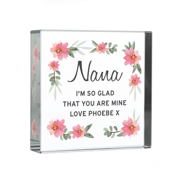 Personalised Floral Sentimental Large Crystal Token - Image 8