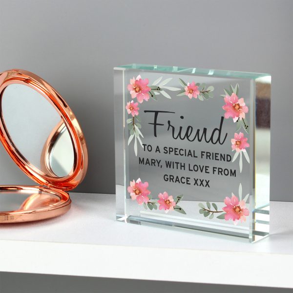 Personalised Floral Sentimental Large Crystal Token - Image 10