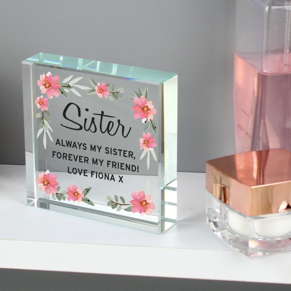 Personalised Floral Sentimental Large Crystal Token - Image 7
