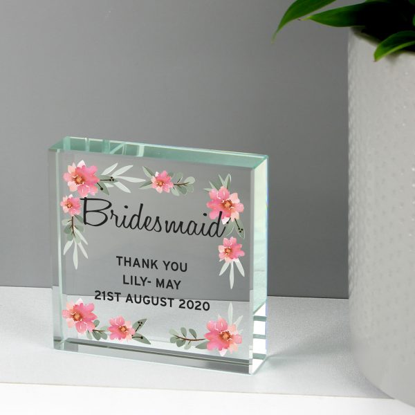 Personalised Floral Sentimental Large Crystal Token - Image 6