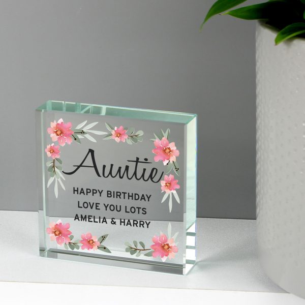 Personalised Floral Sentimental Large Crystal Token - Image 5