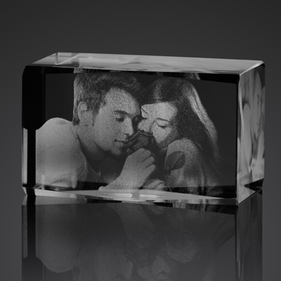 small 3d photo crystal
