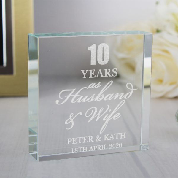 Personalised Anniversary Large Crystal Token - Image 3