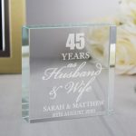 Personalised Anniversary Large Crystal Token