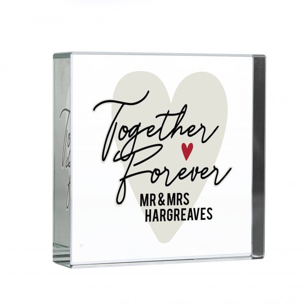 Personalised Together Forever Crystal Token - Image 2