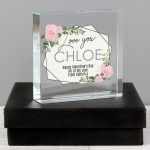 Personalised Floral Keepsake Token