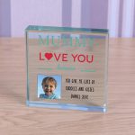 Glass Photo Block Mummy