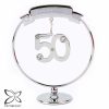Personalised Crystocraft 50th Celebration Ornament