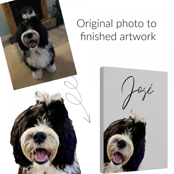 Personalised Pet Portrait (Canvas or Print) - Image 3