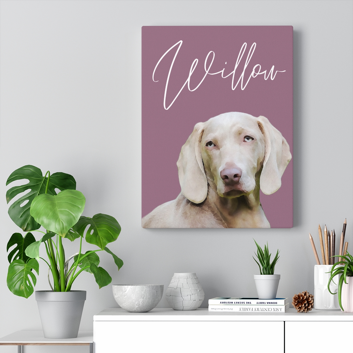 Personalised Pet Portrait (Canvas or Print) - Personalised 3D Crystals,  Glass Gifts, Photo Gifts