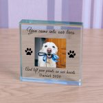 Glass Token - Paw Prints on our...