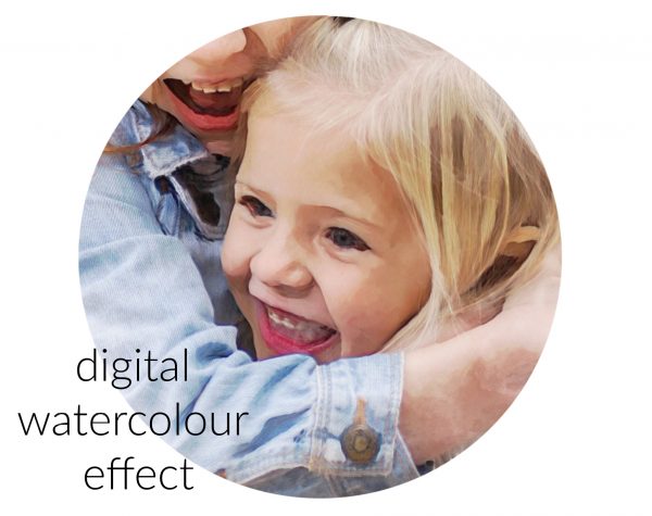 Personalised Watercolour Portrait (Canvas or Print) - Image 2