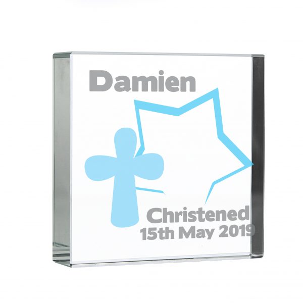 Personalised Star Cross Large Crystal Token - Image 3
