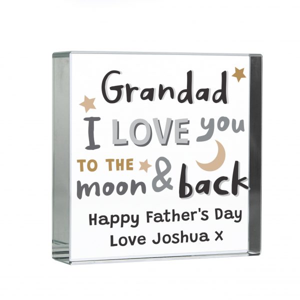 Personalised To the Moon & Back Large Crystal Token - Image 3
