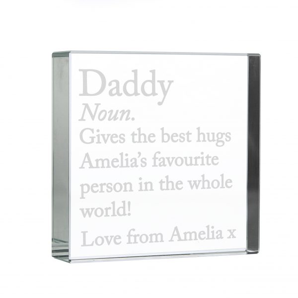 Personalised Dictionary Definition Large Crystal Token - Image 2