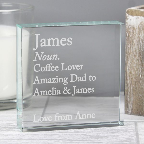 Personalised Dictionary Definition Large Crystal Token - Image 3