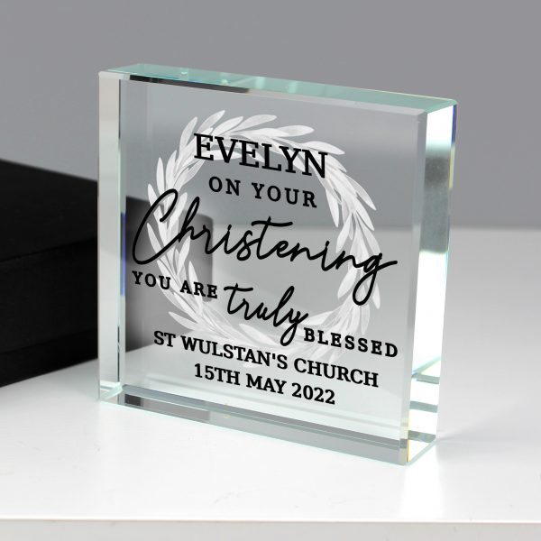 Personalised 'Truly Blessed' Large Crystal Token