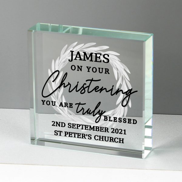 Personalised 'Truly Blessed' Large Crystal Token - Image 3
