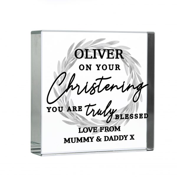 Personalised 'Truly Blessed' Large Crystal Token