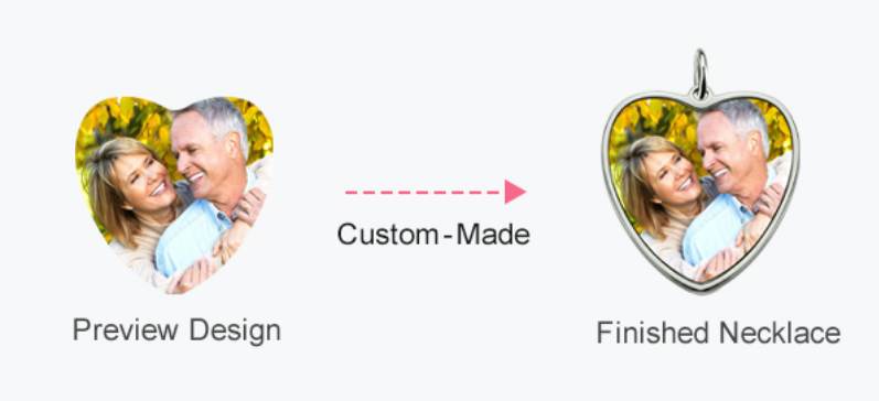 Colour Photo Necklace with Engraving - Image 5