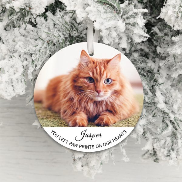 Paw Prints on our Hearts Pet Photo Decoration - Image 5