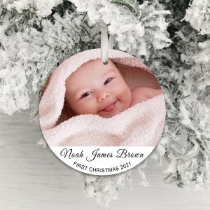 First Christmas Photo Decoration