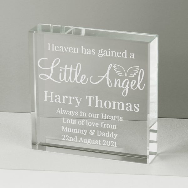 Personalised Little Angel Large Crystal Token - Image 3