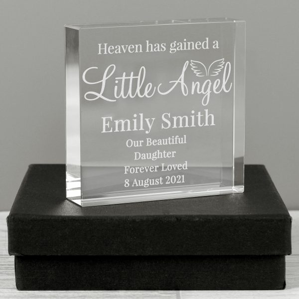 Personalised Little Angel Large Crystal Token - Image 4