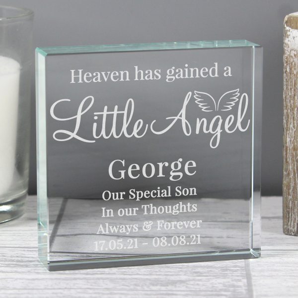 Personalised Little Angel Large Crystal Token - Image 5