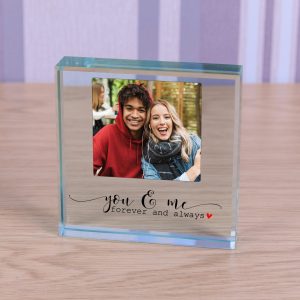 Personalised You & Me Glass Token