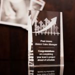 Custom Trophy Personalised Glass Award