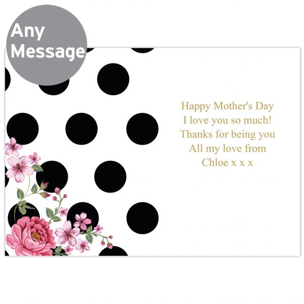 Personalised Floral Dot Card - Image 3